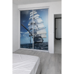 Раздвижные двери с фотопечатью Модель А-2